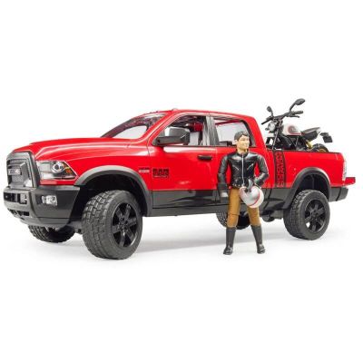Джип пикап RAM 2500 с мотоциклет Ducati Scrambler Bruder 02502