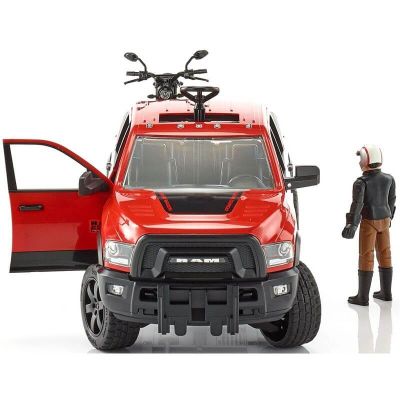 Джип пикап RAM 2500 с мотоциклет Ducati Scrambler Bruder 02502