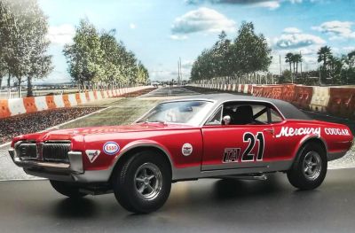 Метална кола Mercury Cougar Racing-#21 Marty Beaulieu 1967 SUN STAR SS1583
