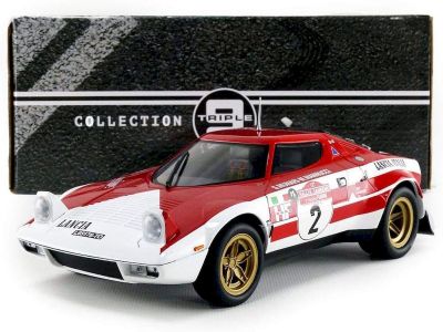 Метален автомобил Lancia Stratos HF Team Lancia Marlboro Triple9 Collection 1:18 T91800175