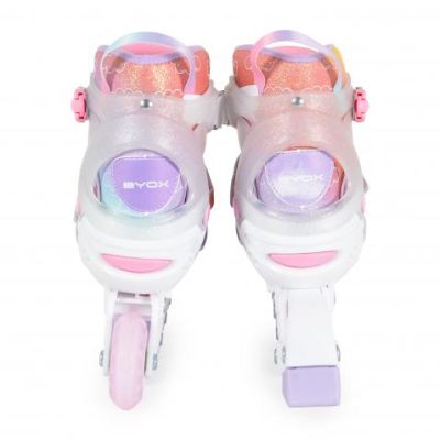 Детски регулируеми кънки Byox Dizzy розово M (34-38)