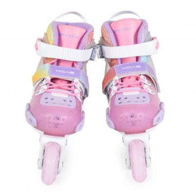 Детски регулируеми кънки Byox Dizzy розово M (34-38)